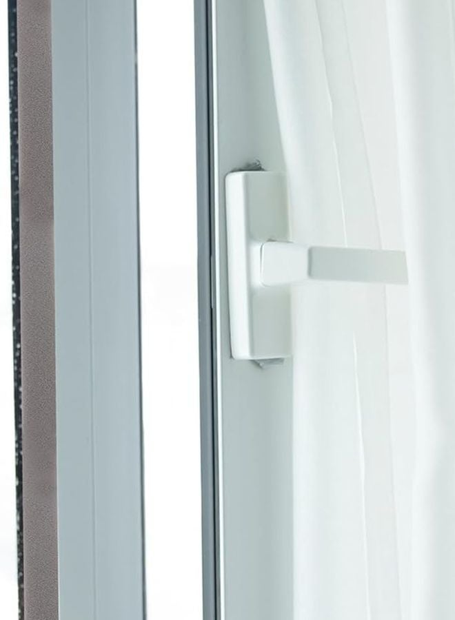 Self Adhesive Foam Weather Stripping Door Seal Strip 2 Rolls White Draft Stopper Soundproof - Image 4